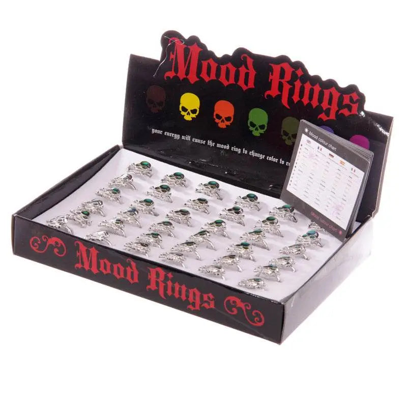 Skull & Cross Bone Mood Ring - Pirate Gifts & Toys