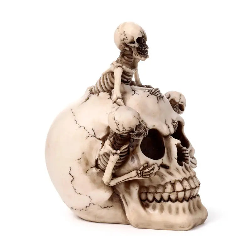 Skull with Bursting Skeletons - Gothic Fantasy Skulls & Skeletons