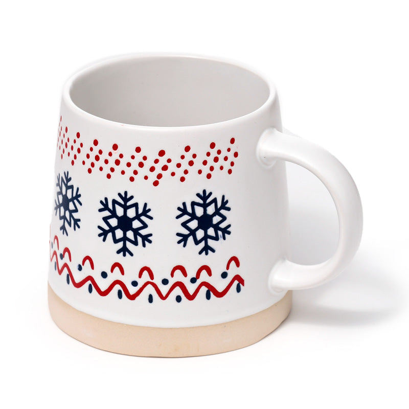 Snowflake Stoneware Mug - Gift Arch