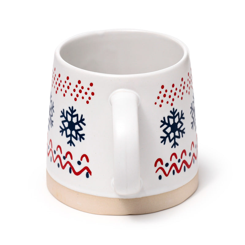 Snowflake Stoneware Mug - Gift Arch