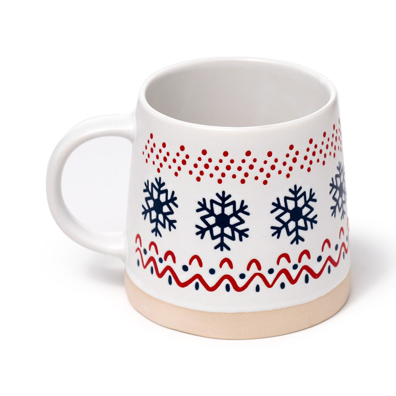 Snowflake Stoneware Mug - Gift Arch