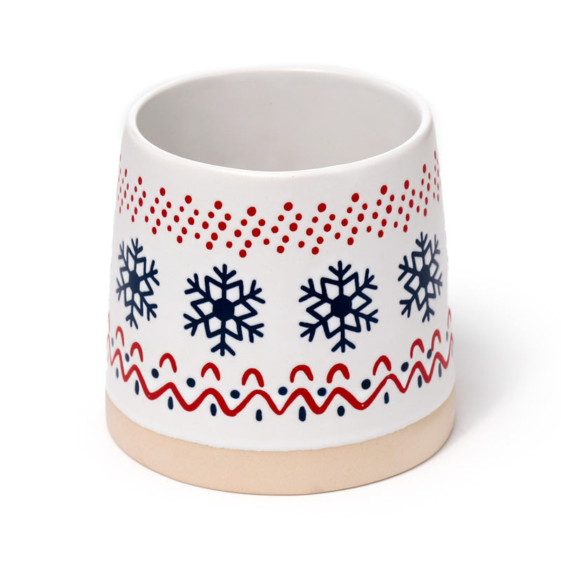 Snowflake Stoneware Mug - Gift Arch