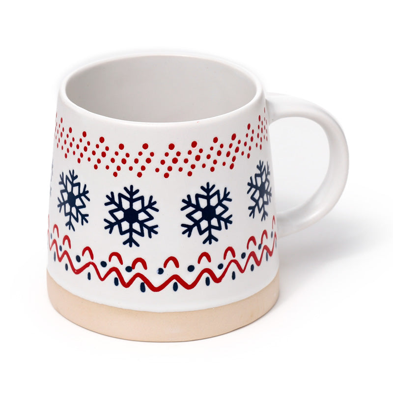 Snowflake Stoneware Mug - Gift Arch
