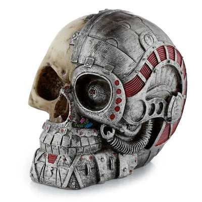 Steampunk Style Skull Half Robot Head - Gothic Fantasy Skulls & Skeletons