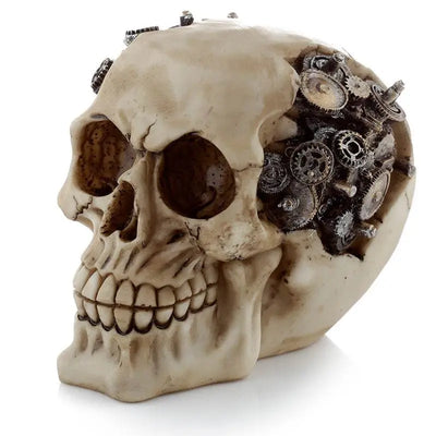 Steampunk Style Skull with Cogs & Gears - Gothic Fantasy Skulls & Skeletons