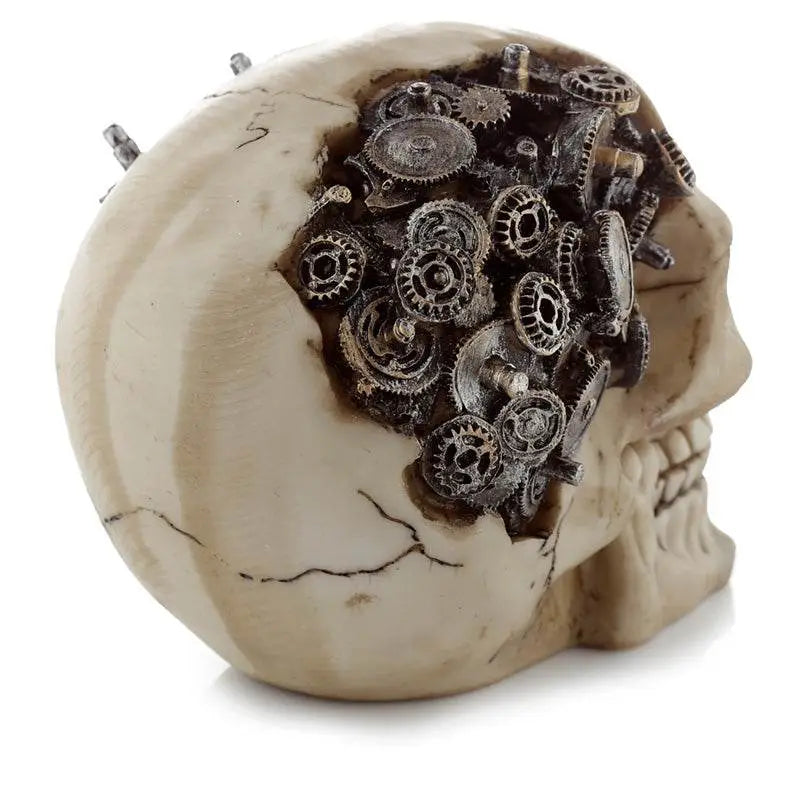 Steampunk Style Skull with Cogs & Gears - Gothic Fantasy Skulls & Skeletons