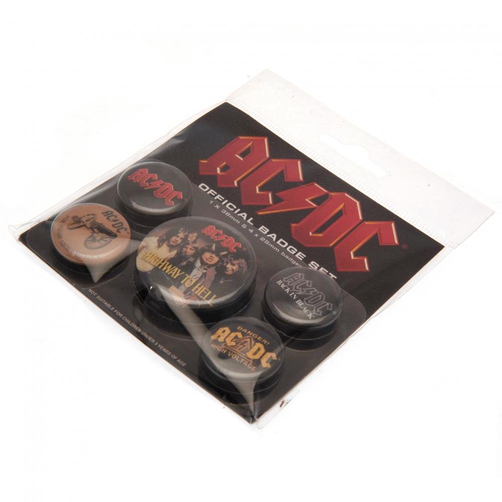 AC/DC Button Badge Set - Gift Arch