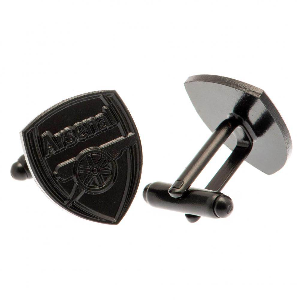 Arsenal FC Black IP Cufflinks - Gift Arch