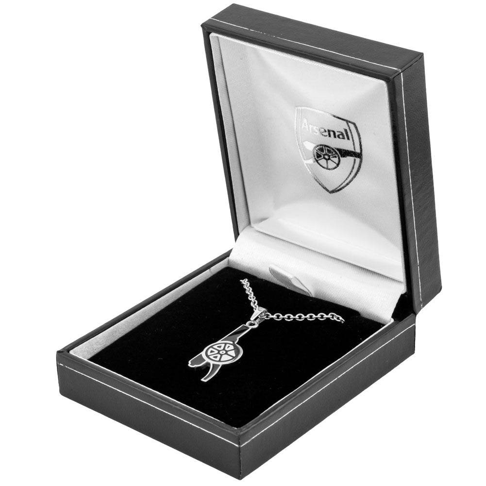 Arsenal FC Colour Cannon Pendant & Chain - Gift Arch