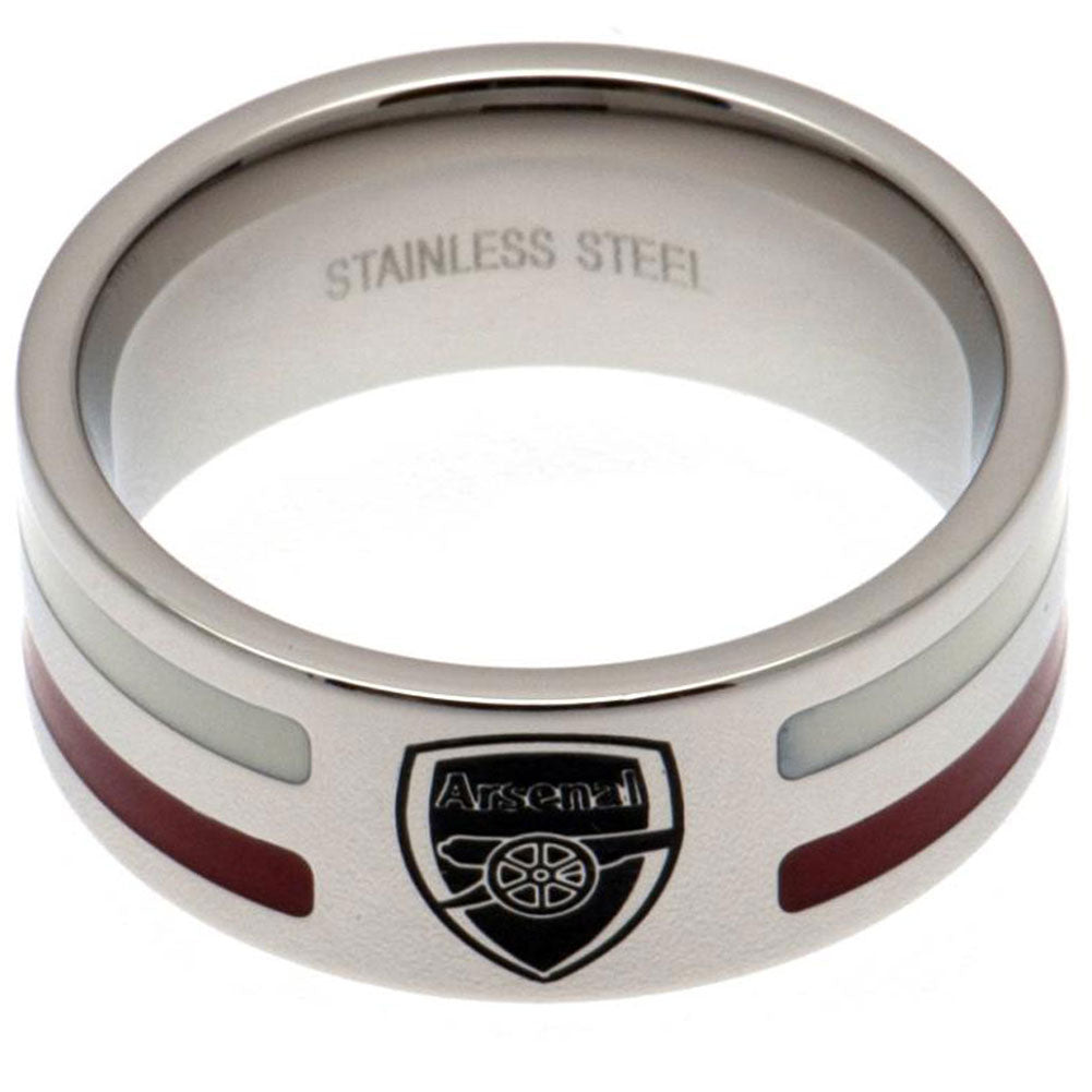 Arsenal FC Colour Stripe Ring Large - Gift Arch