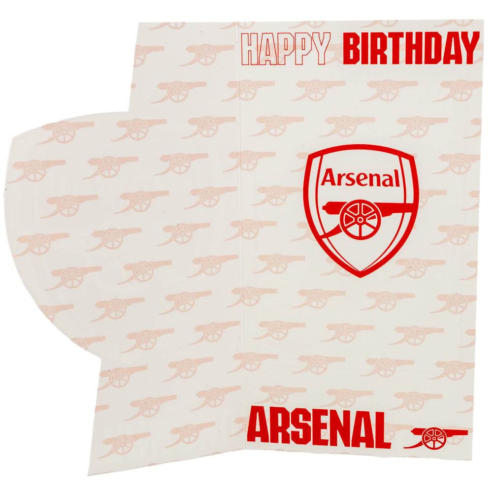 Arsenal FC Crest Birthday Card - Gift Arch