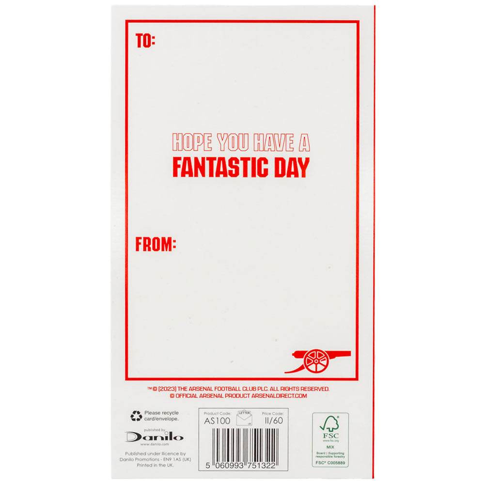 Arsenal FC Crest Birthday Card - Gift Arch