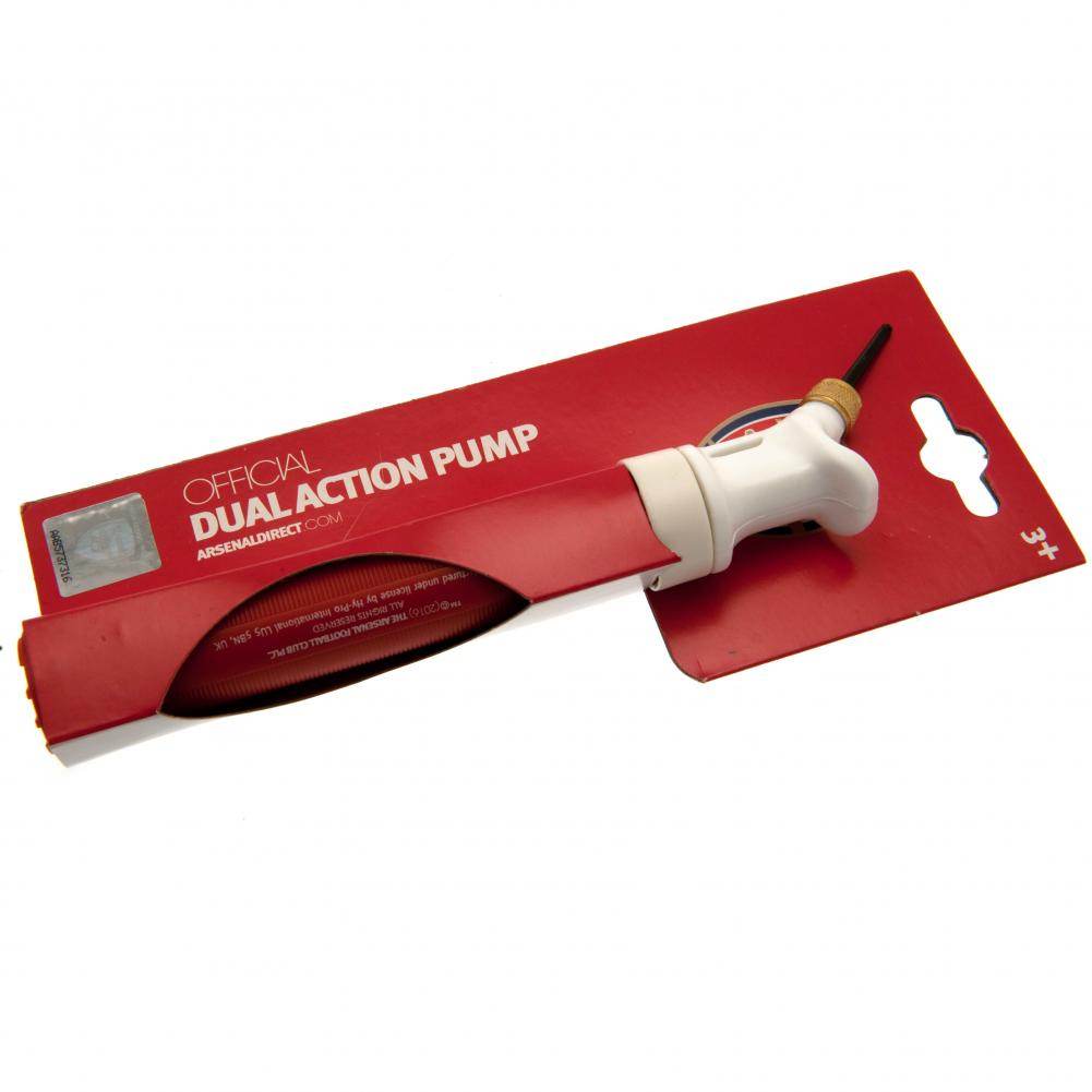 Arsenal FC Dual Action Football Pump - Gift Arch