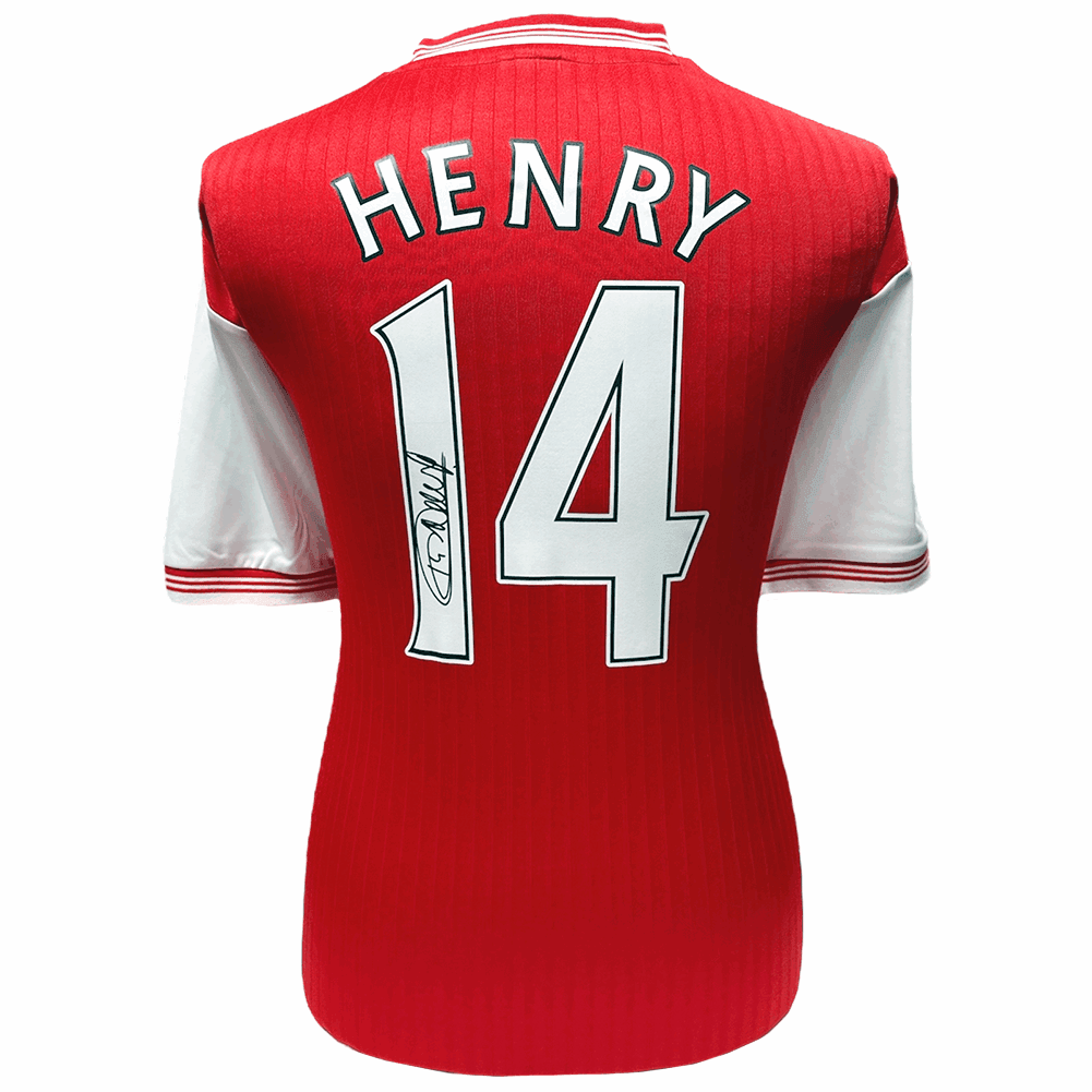 Arsenal FC Henry Centenary Retro Signed Shirt - Gift Arch