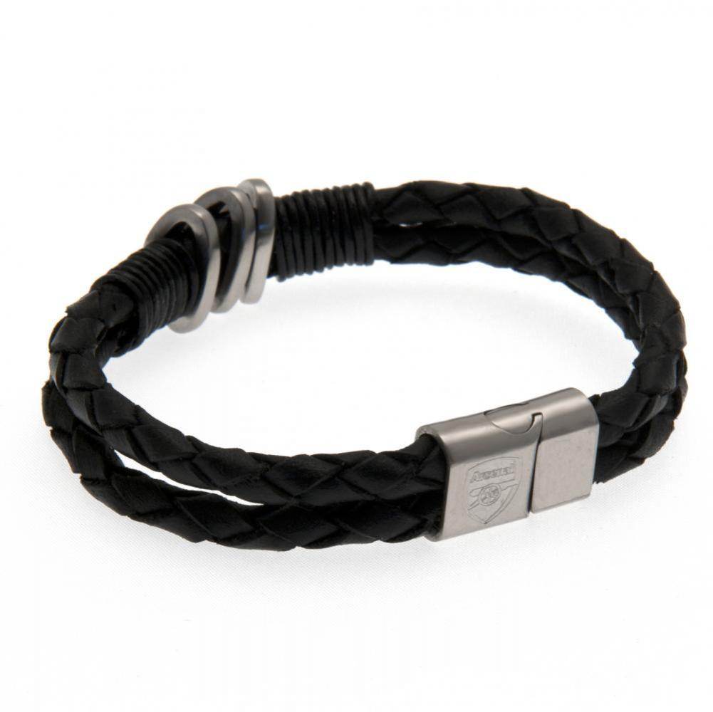 Arsenal FC Leather Bracelet - Gift Arch