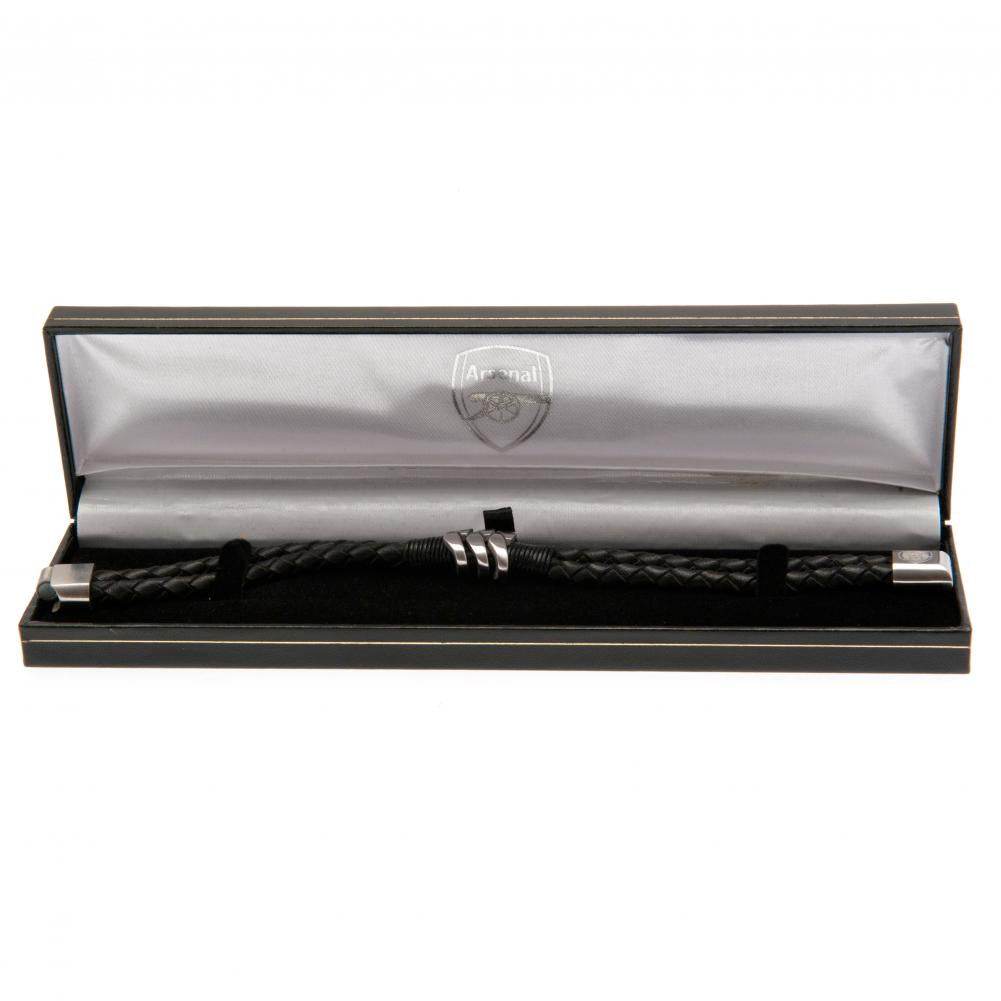 Arsenal FC Leather Bracelet - Gift Arch