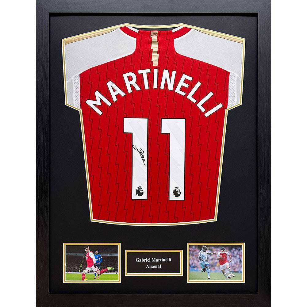 Arsenal FC Martinelli Signed Shirt (Framed) - Gift Arch