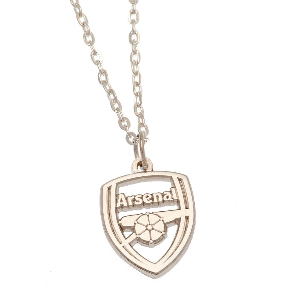 Arsenal FC Silver Plated Boxed Pendant CR - Gift Arch