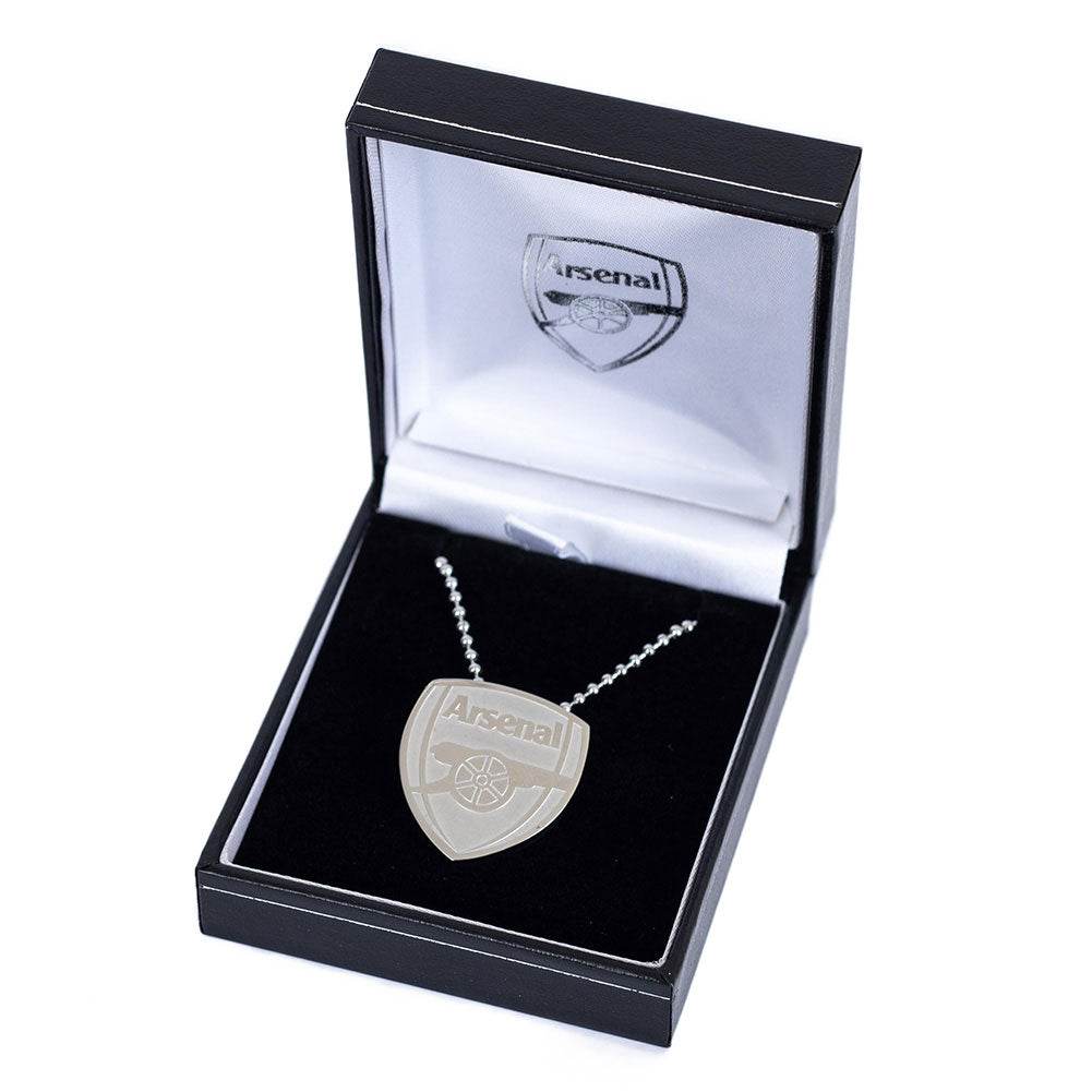 Arsenal FC Stainless Steel Large Pendant & Chain - Gift Arch