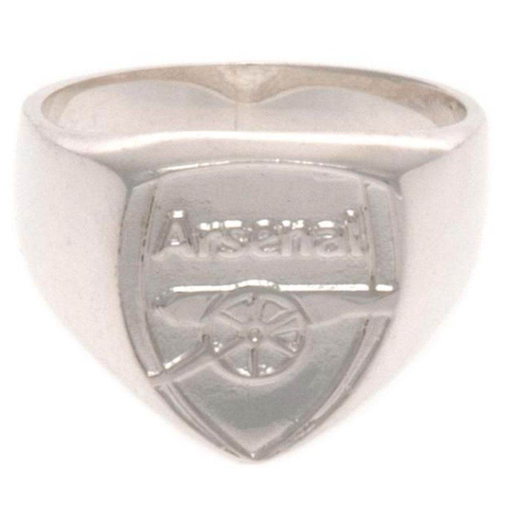 Arsenal FC Sterling Silver Ring Large - Gift Arch