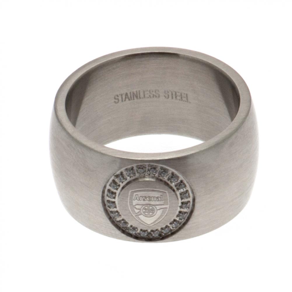 Arsenal FC Stone Set Ring Medium - Gift Arch