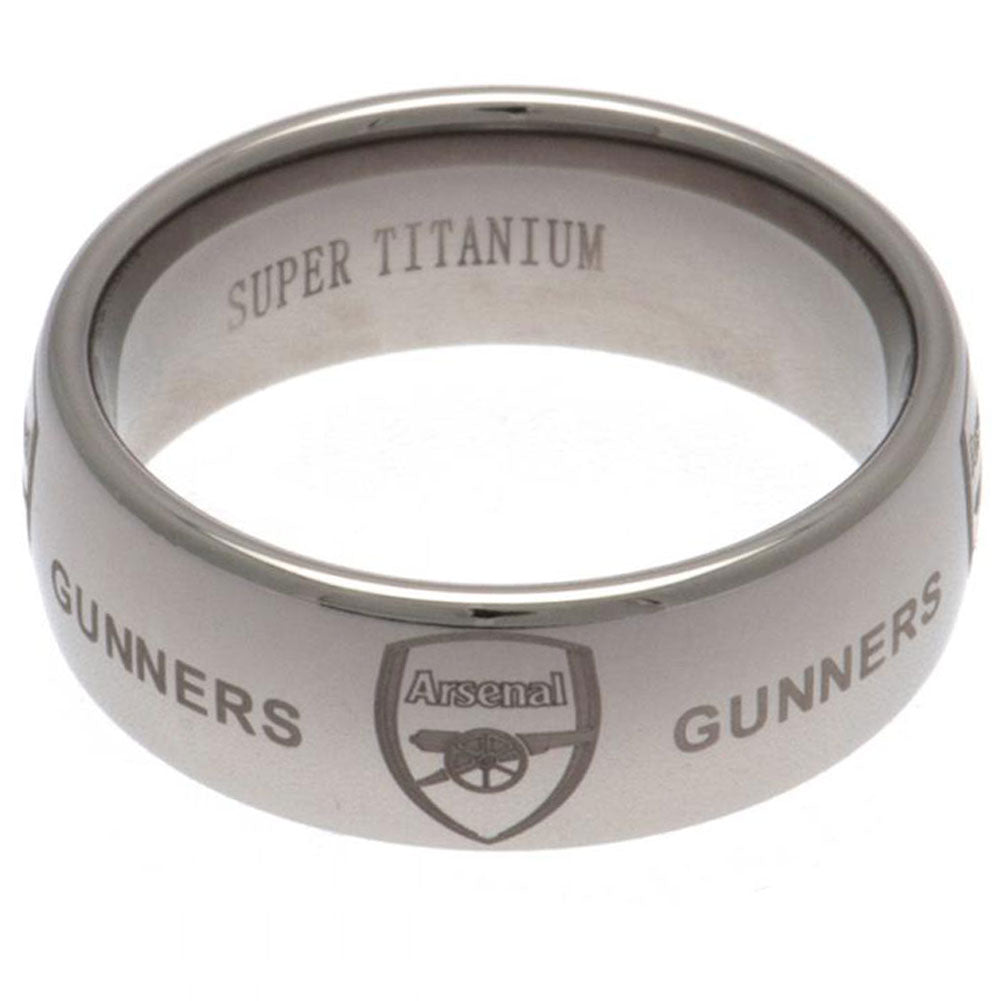 Arsenal FC Super Titanium Ring Large - Gift Arch