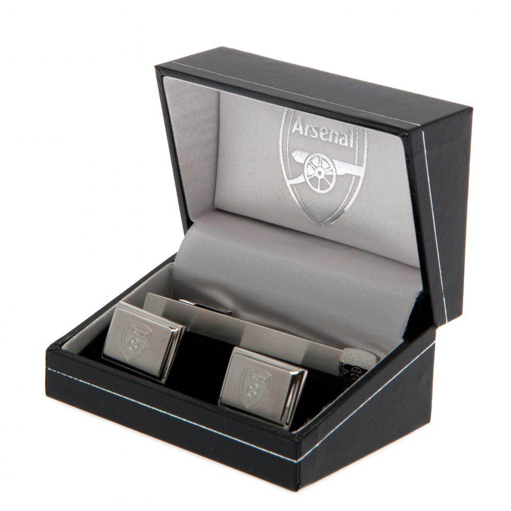 Arsenal FC Tie Slide & Cufflink Set - Gift Arch