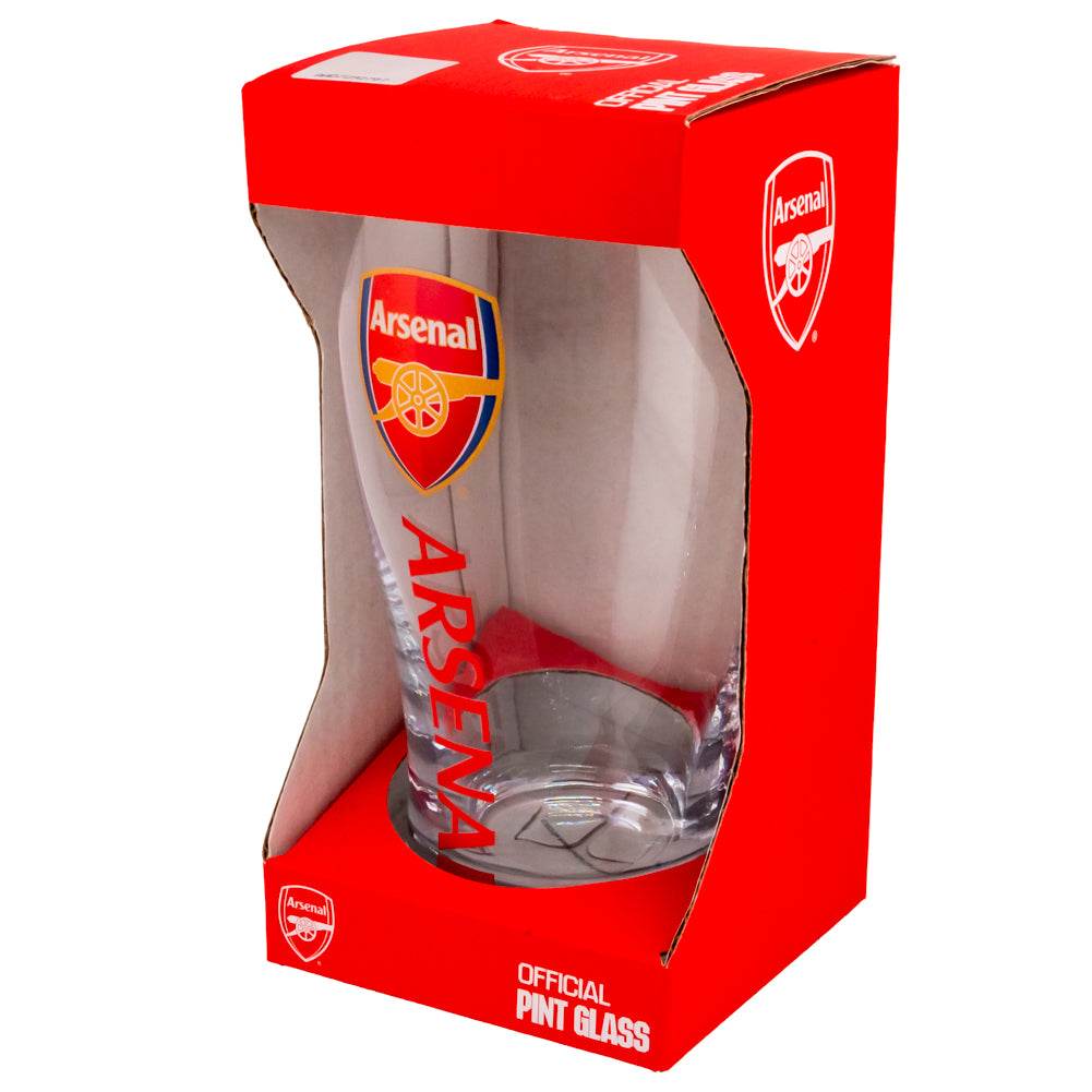 Arsenal FC Tulip Pint Glass - Gift Arch