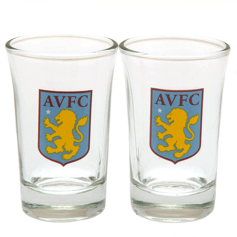 Aston Villa FC 2pk Shot Glass Set - Gift Arch