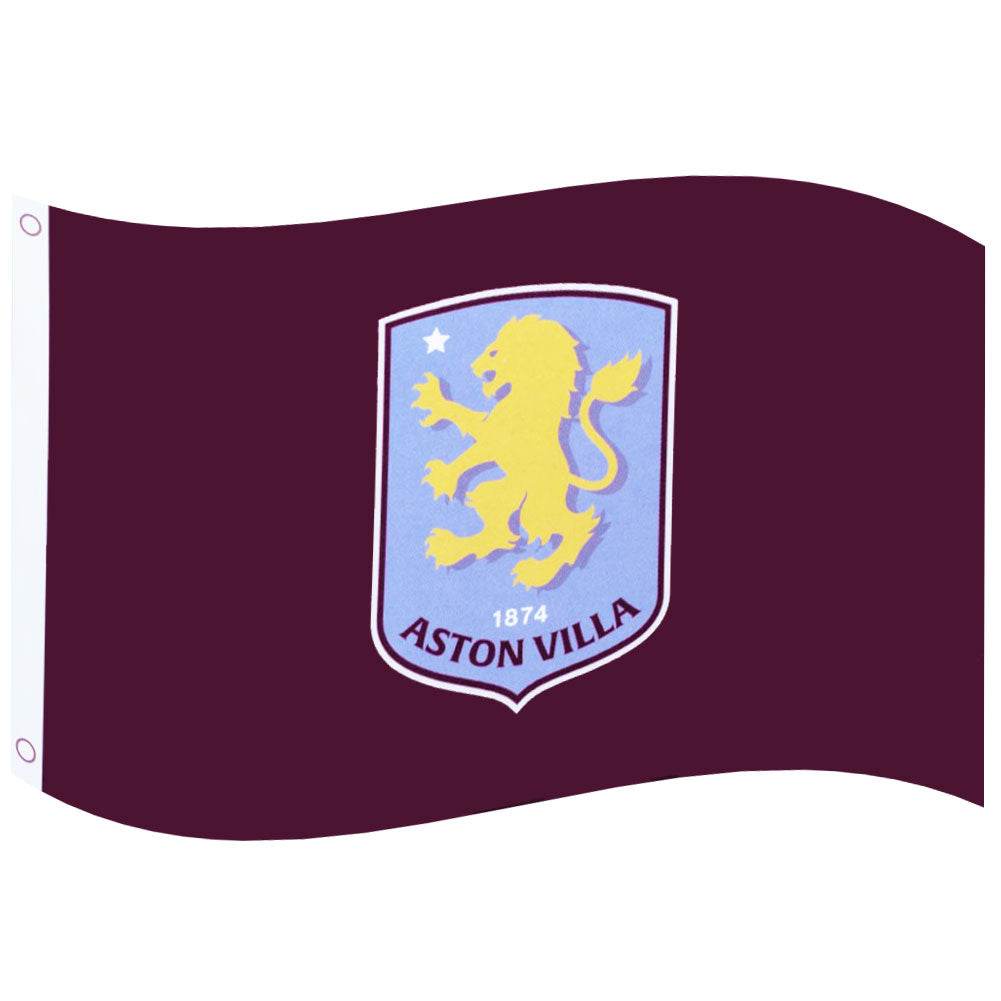 Aston Villa FC Core Crest Flag - Gift Arch