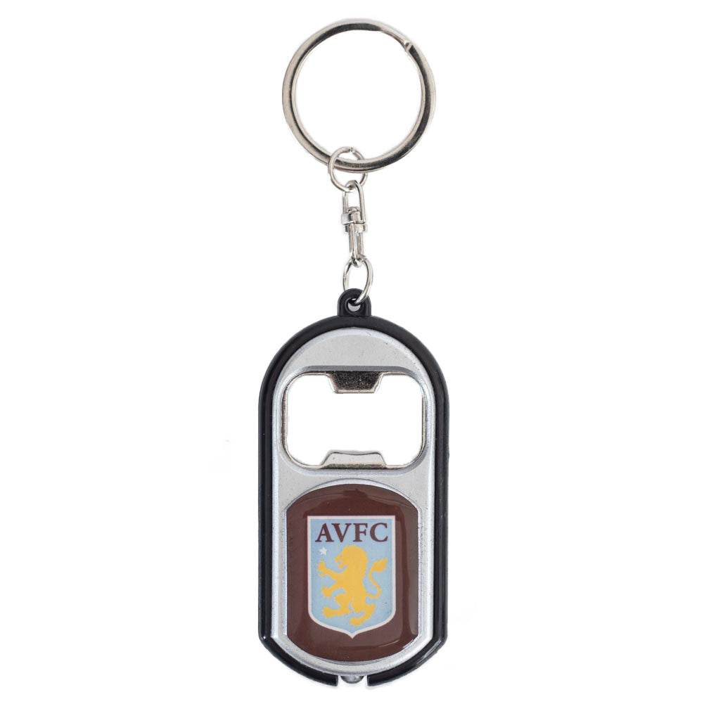 Aston Villa FC Keyring Torch Bottle Opener - Gift Arch
