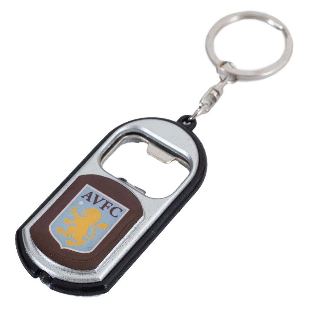 Aston Villa FC Keyring Torch Bottle Opener - Gift Arch