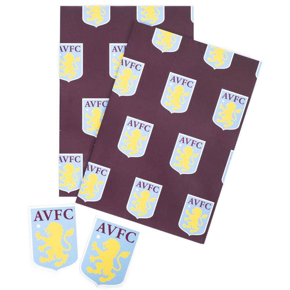 Aston Villa FC Text Gift Wrap - Gift Arch