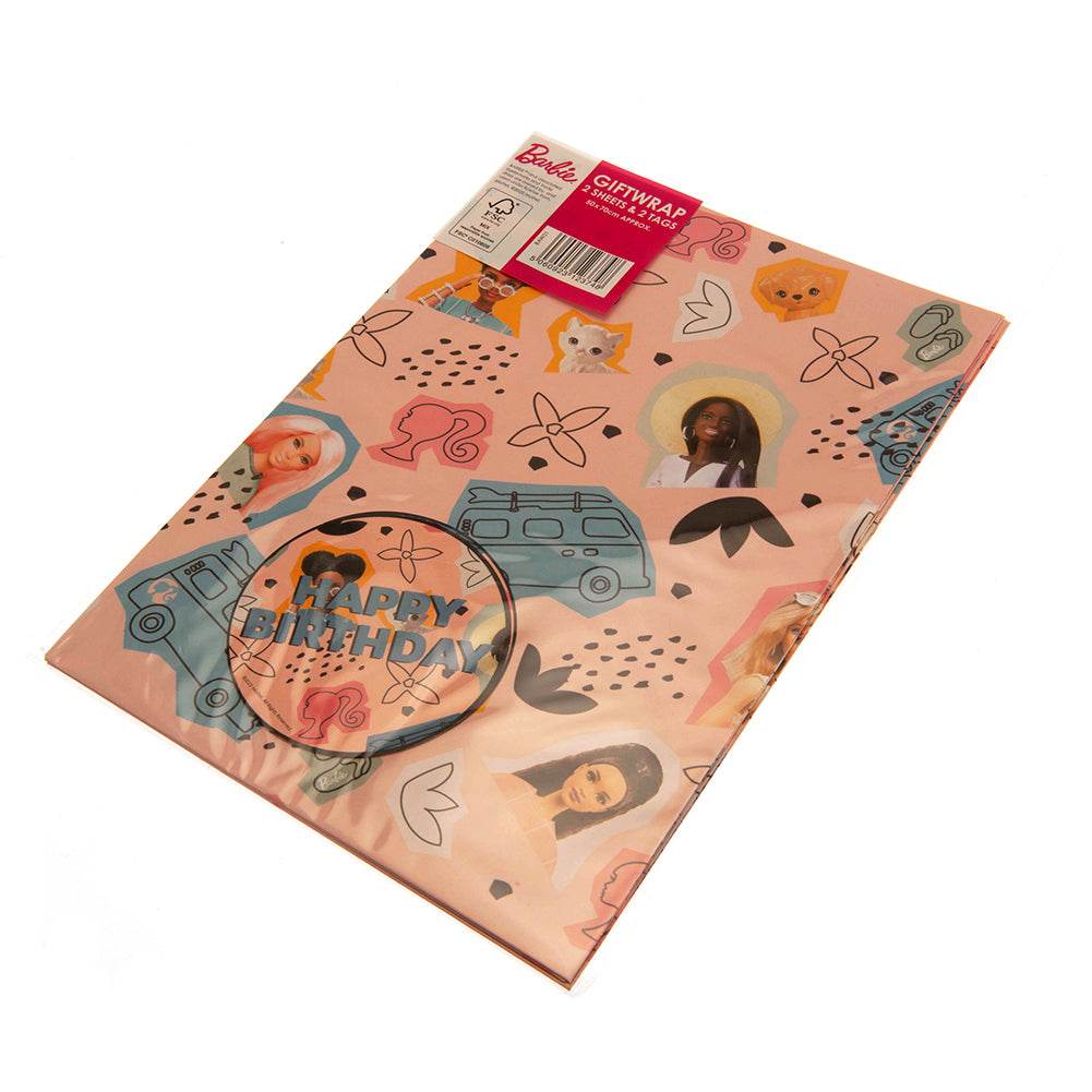 Barbie Gift Wrap - Gift Arch