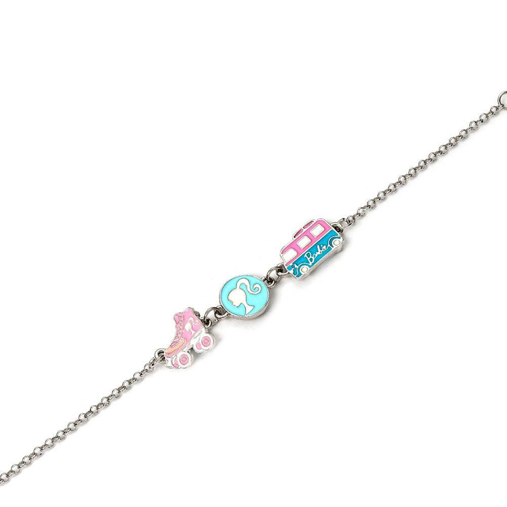Barbie Silver Plated Charm Bracelet - Gift Arch