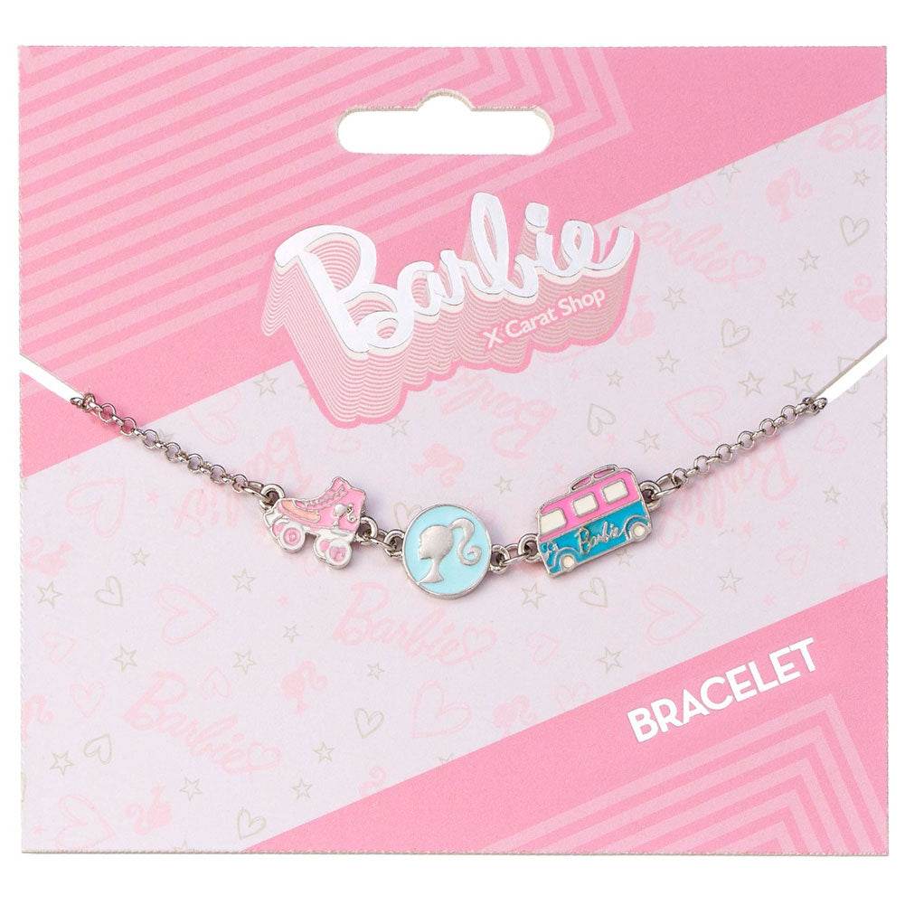 Barbie Silver Plated Charm Bracelet - Gift Arch