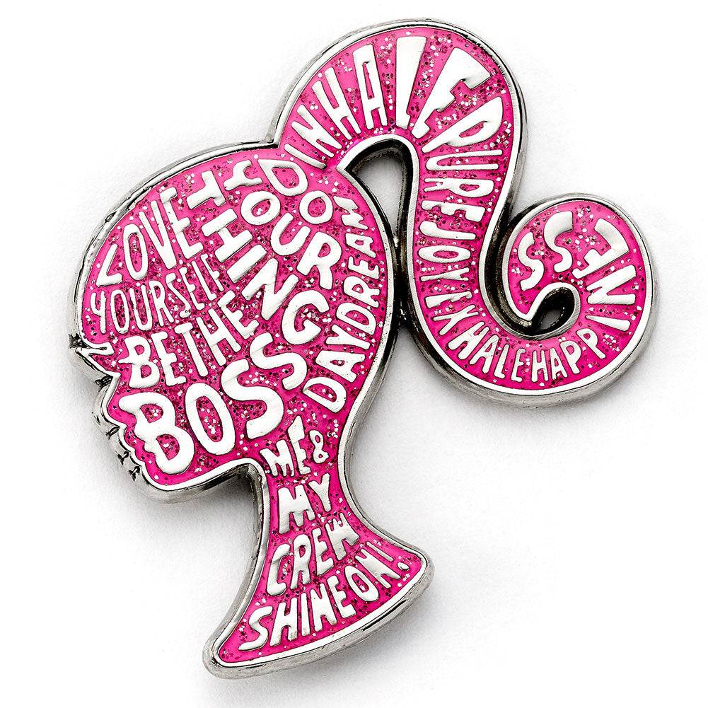 Barbie Sparkly Silhouette Pin Badge - Gift Arch