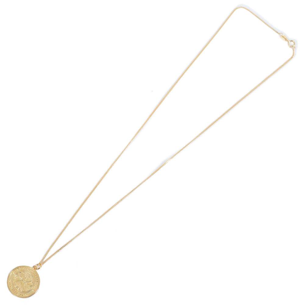 Celtic FC 18ct Gold Plated on Silver Pendant & Chain - Gift Arch