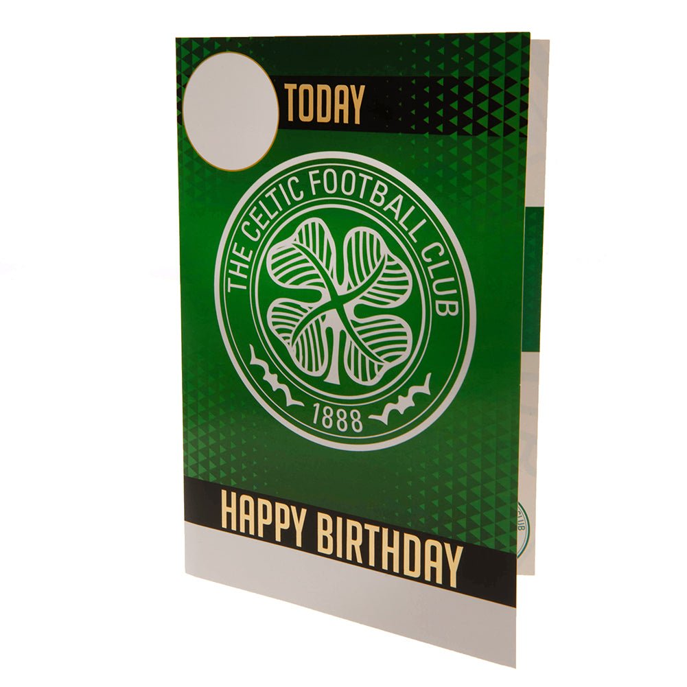 Celtic FC Birthday Card With Stickers - Gift Arch