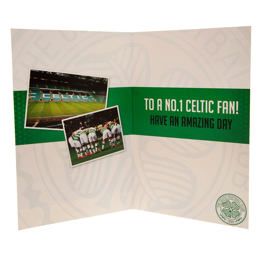 Celtic FC Birthday Card With Stickers - Gift Arch