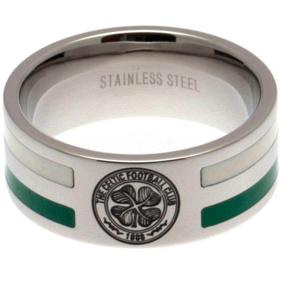 Celtic FC Colour Stripe Ring Large - Gift Arch