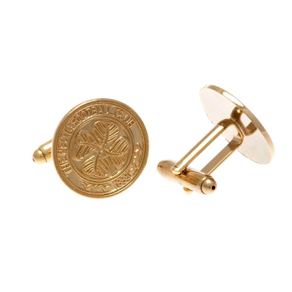 Celtic FC Gold Plated Cufflinks - Gift Arch