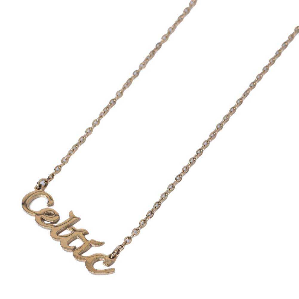 Celtic FC Gold Plated Name Dropper Necklace - Gift Arch