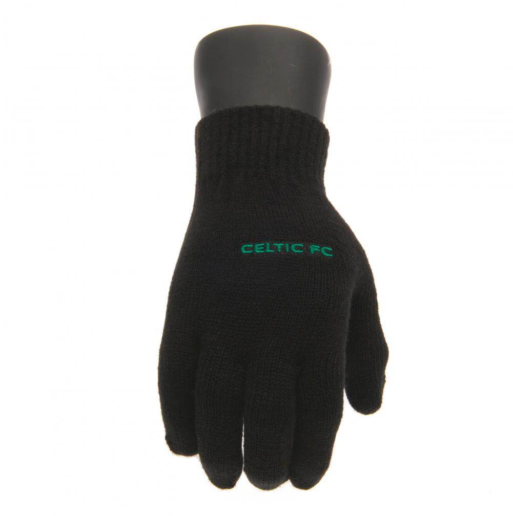 Celtic FC Knitted Gloves Junior - Gift Arch