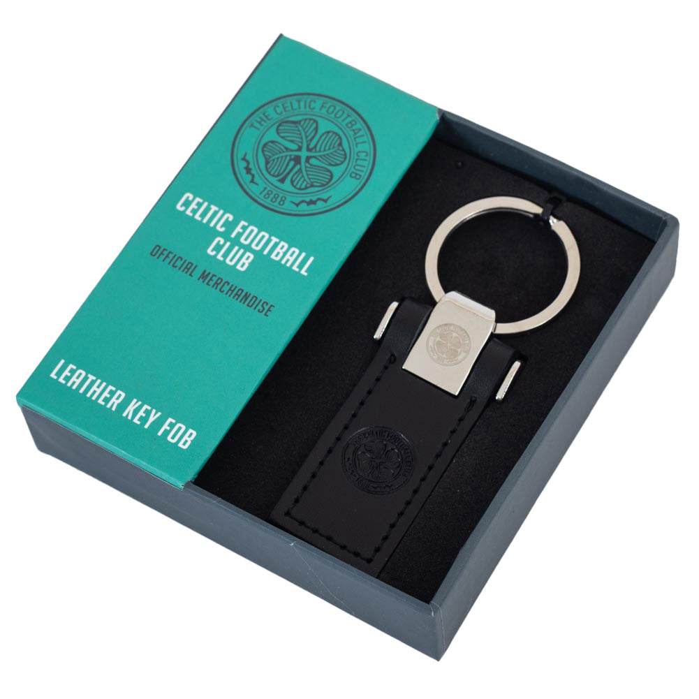 Celtic FC Leather Key Fob - Gift Arch