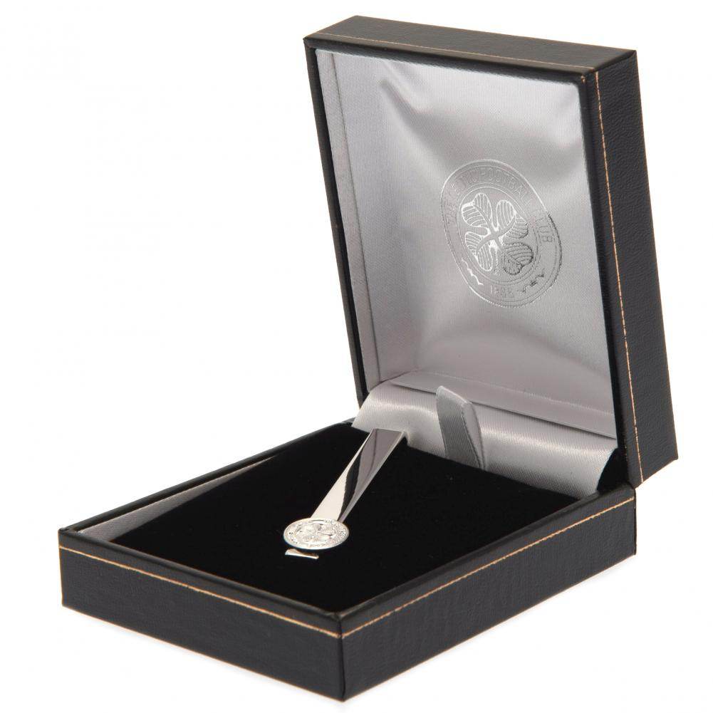 Celtic FC Silver Plated Tie Slide - Gift Arch
