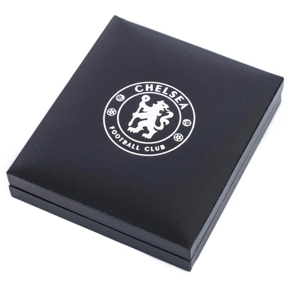 Chelsea FC 18ct Gold Plated on Silver Pendant & Chain - Gift Arch