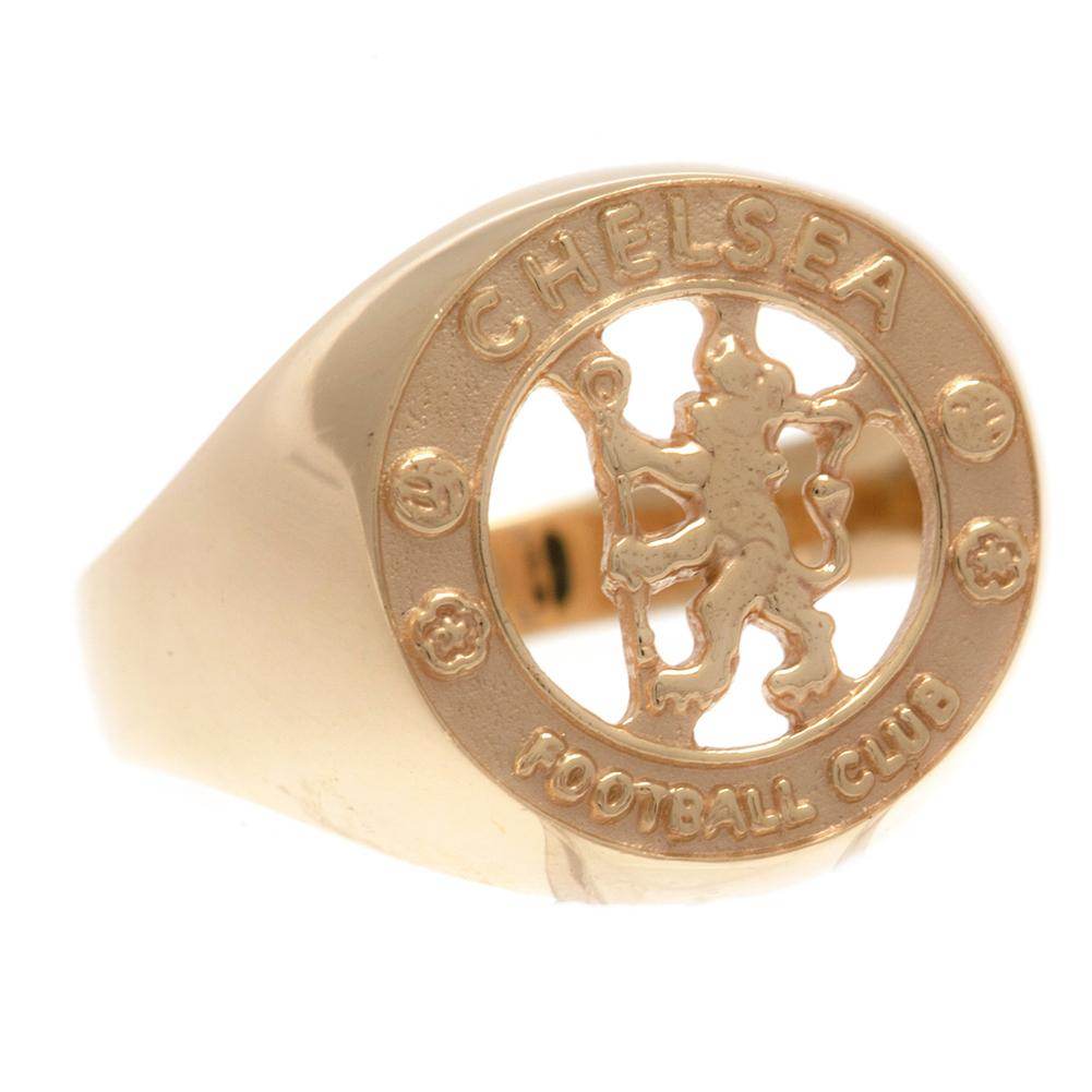 Chelsea FC 9ct Gold Crest Ring Large - Gift Arch