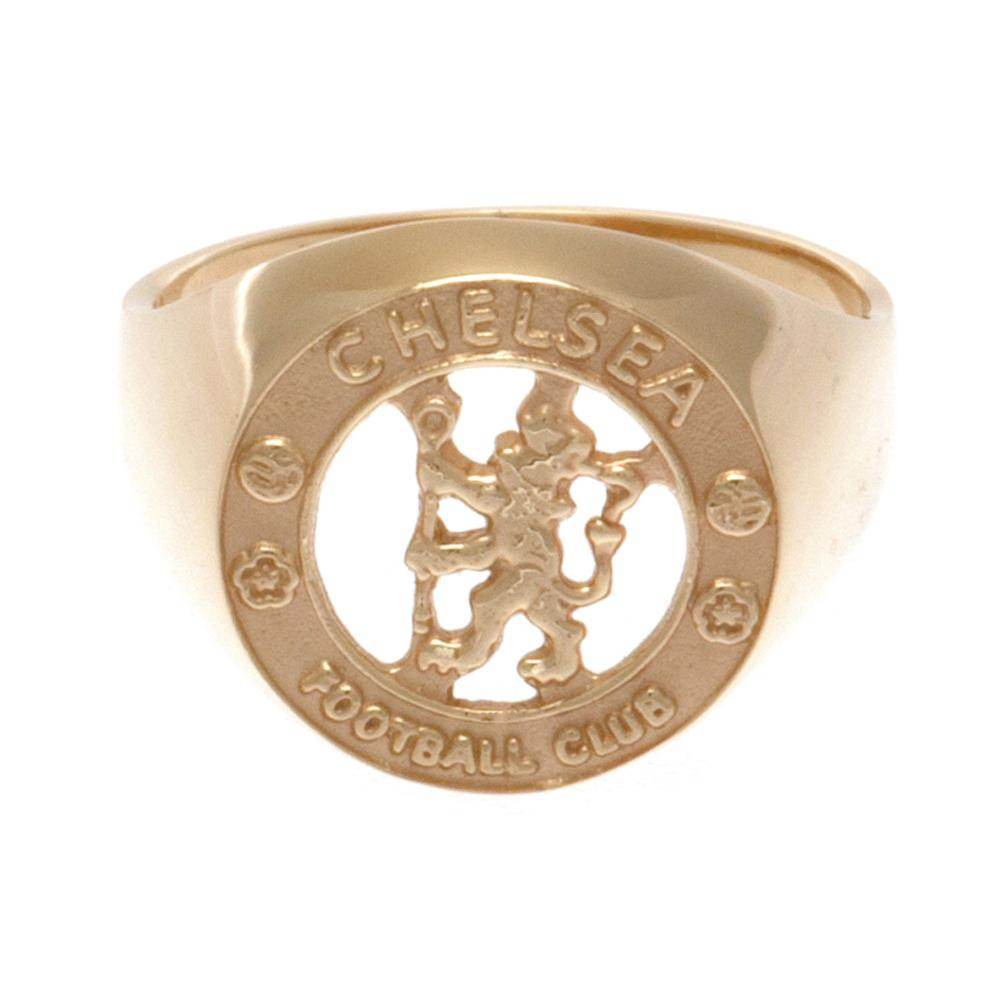 Chelsea FC 9ct Gold Crest Ring Large - Gift Arch