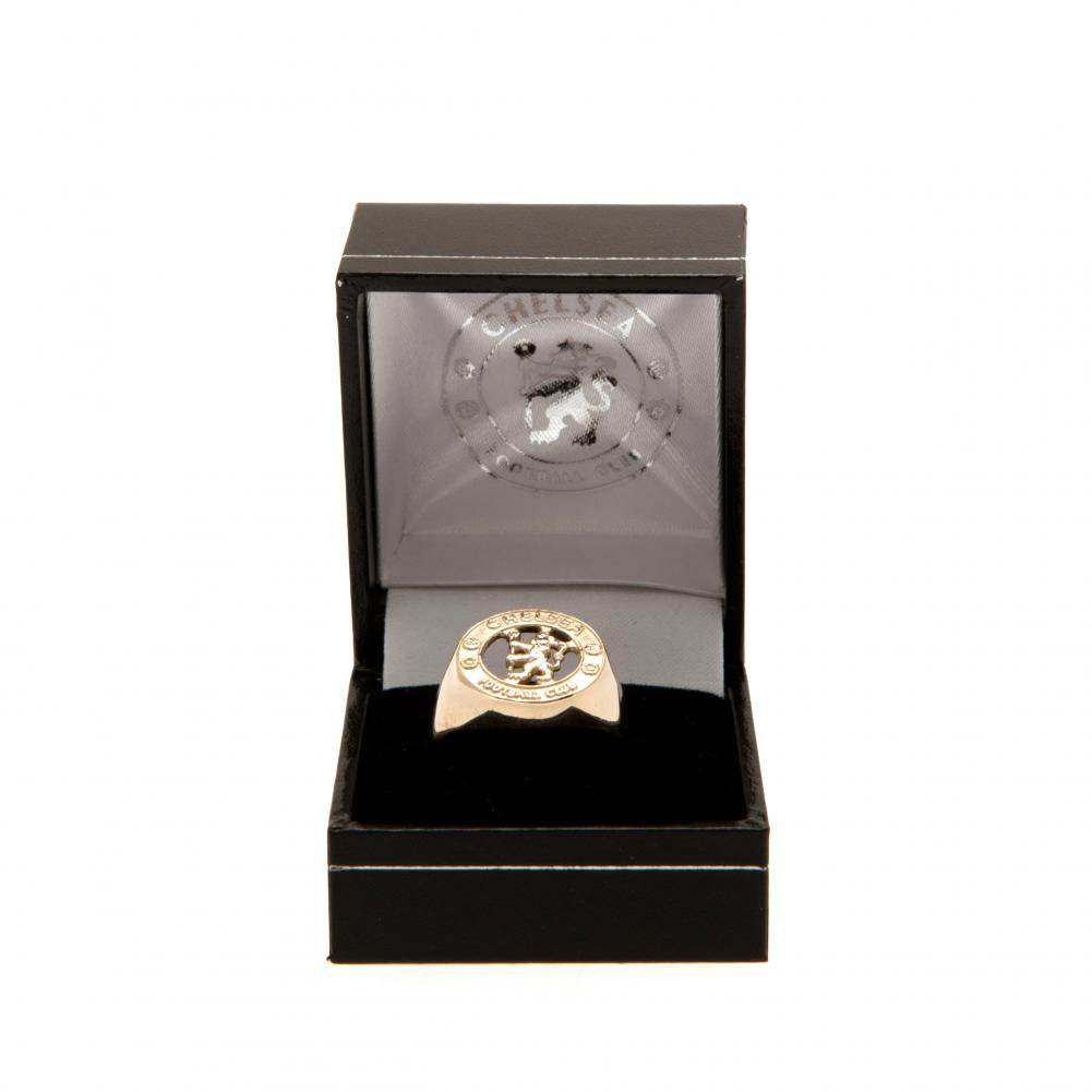 Chelsea FC 9ct Gold Crest Ring Large - Gift Arch